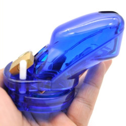 Generique Cage de chasteté Locky 8 x 3.3cm Bleu
